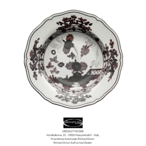 piatto fondo cm 24 oriente italiano albus ginori1735