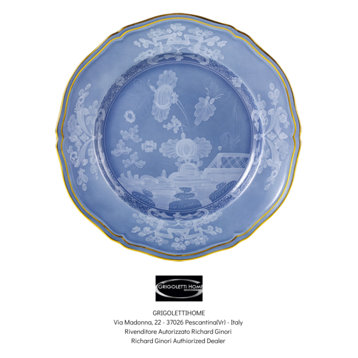 piatto segnaposto oriente italiano pervinca ginori1735