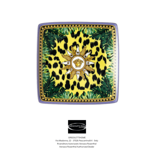 coppetta quadra cm 12 jungle animalier versace rosenthal