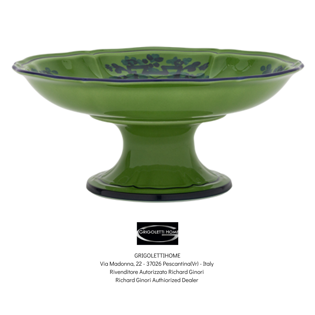 fruttiera cm 22 malachite oriente italiano ginori1735