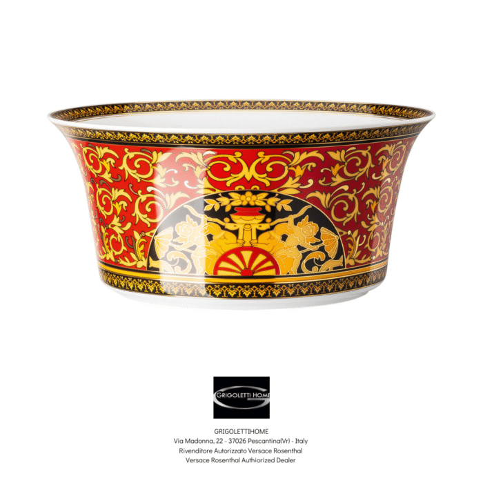 insalatiera grande medusa rosso rosenthal versace