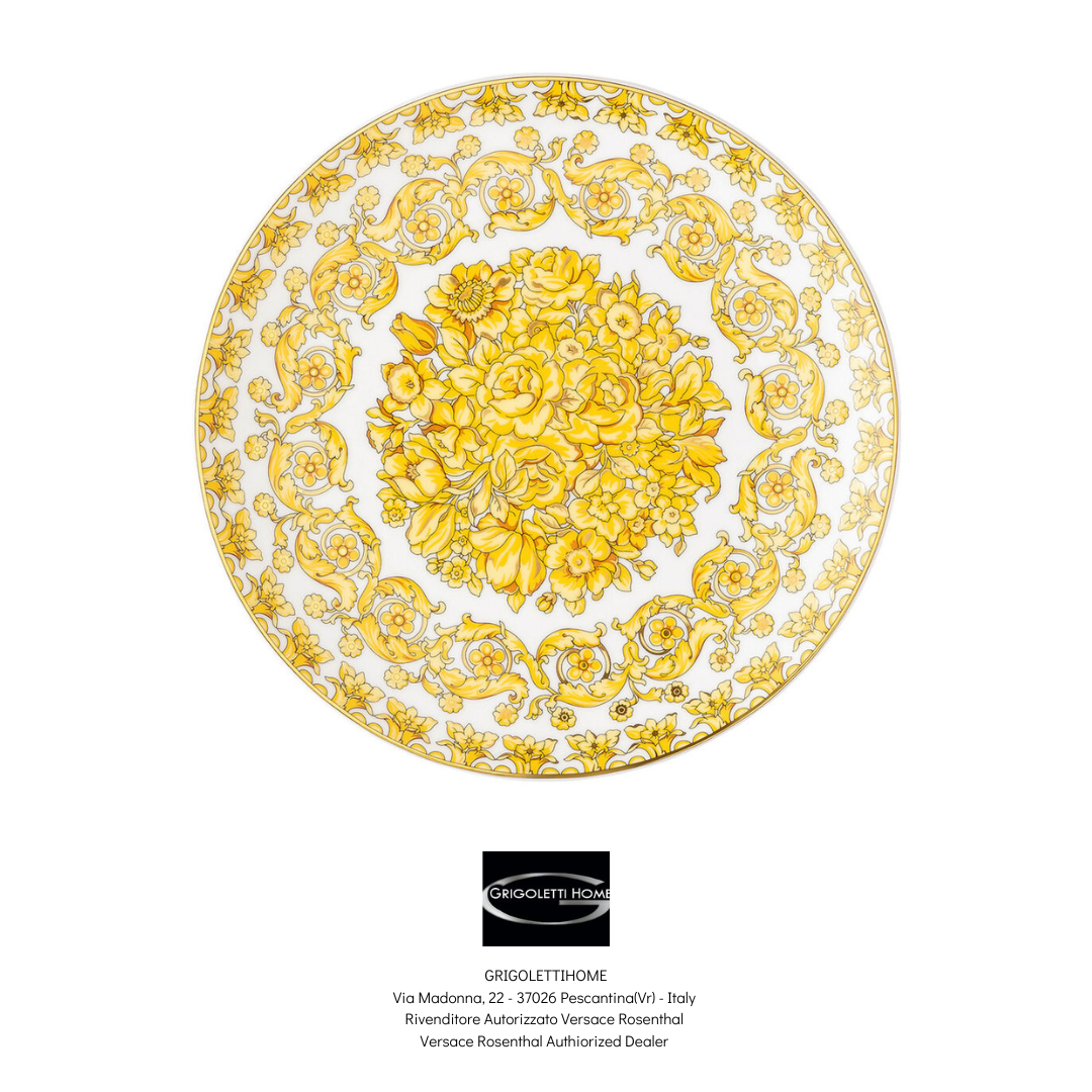 piatto colazione cm 21 medusa rhapsody versace rosenthal