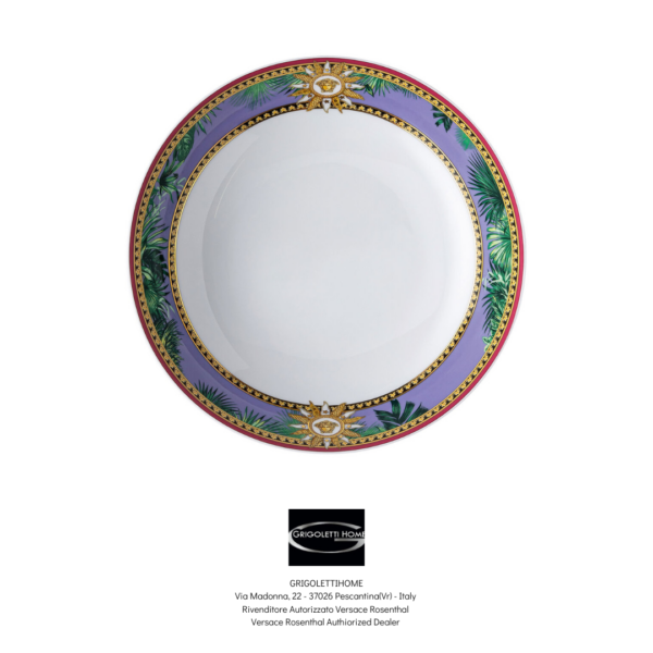 piatto fondo cm 22 jungle animalier versace rosenthal
