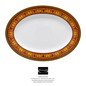 piatto ovale cm 40 medusa rosso rosenthal versace piatto ovale cm 40 medusa rosso rosenthal versace