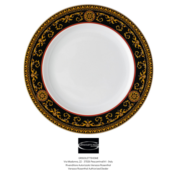 piatto piano cm 27 medusa rosso rosenthal versace piatto piano cm 27 medusa rosso rosenthal versace