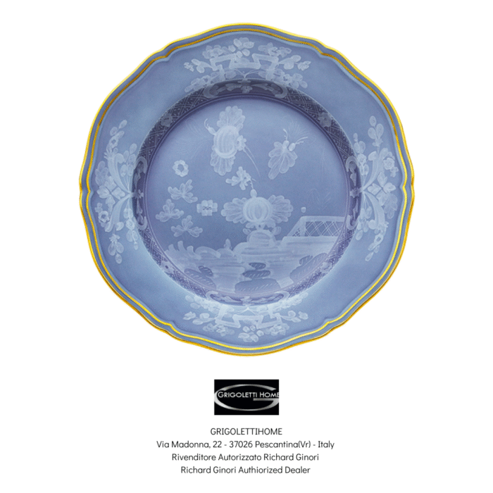 piatto piano pervinca oriente italiano ginori grigoletti