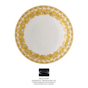rosenthal versace medusa rhapsody piatto fondo 22 cm grigolettihome