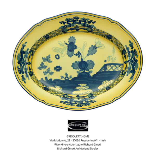 vassoio ovale cm 34 citrino oriente italiano ginori1735 vassoio ovale cm 34 citrino oriente italiano ginori1735