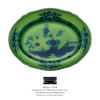 vassoio ovale cm 34 malachite oriente italiano ginori1735 vassoio ovale cm 34 malachite oriente italiano ginori1735
