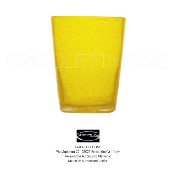 bicchiere 000101 giallo trasparente memento serafino zani bicchiere 000101 giallo trasparente memento serafino zani