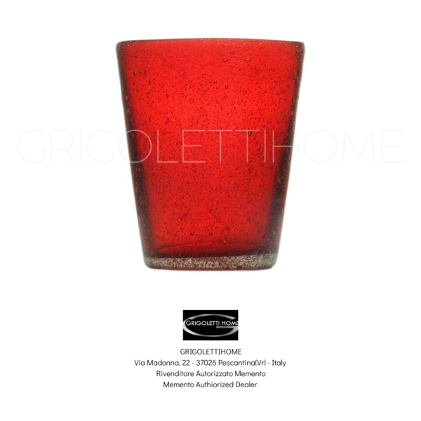 bicchiere 000107 rosso memento serafino zani bicchiere 000107 rosso memento serafino zani