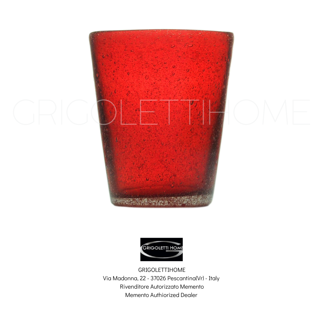 bicchiere 000107 rosso memento serafino zani