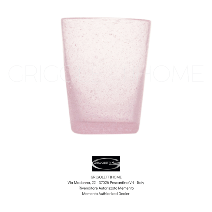 bicchiere 000108 rosa memento serafino zani