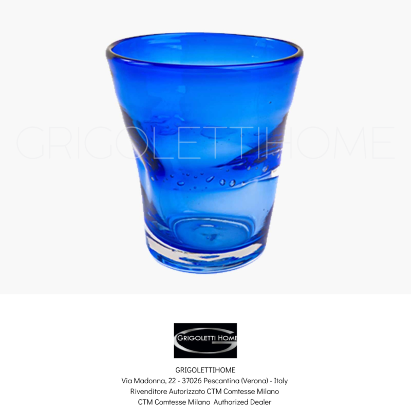 bicchiere grande blu samoa ctm comtesse milano