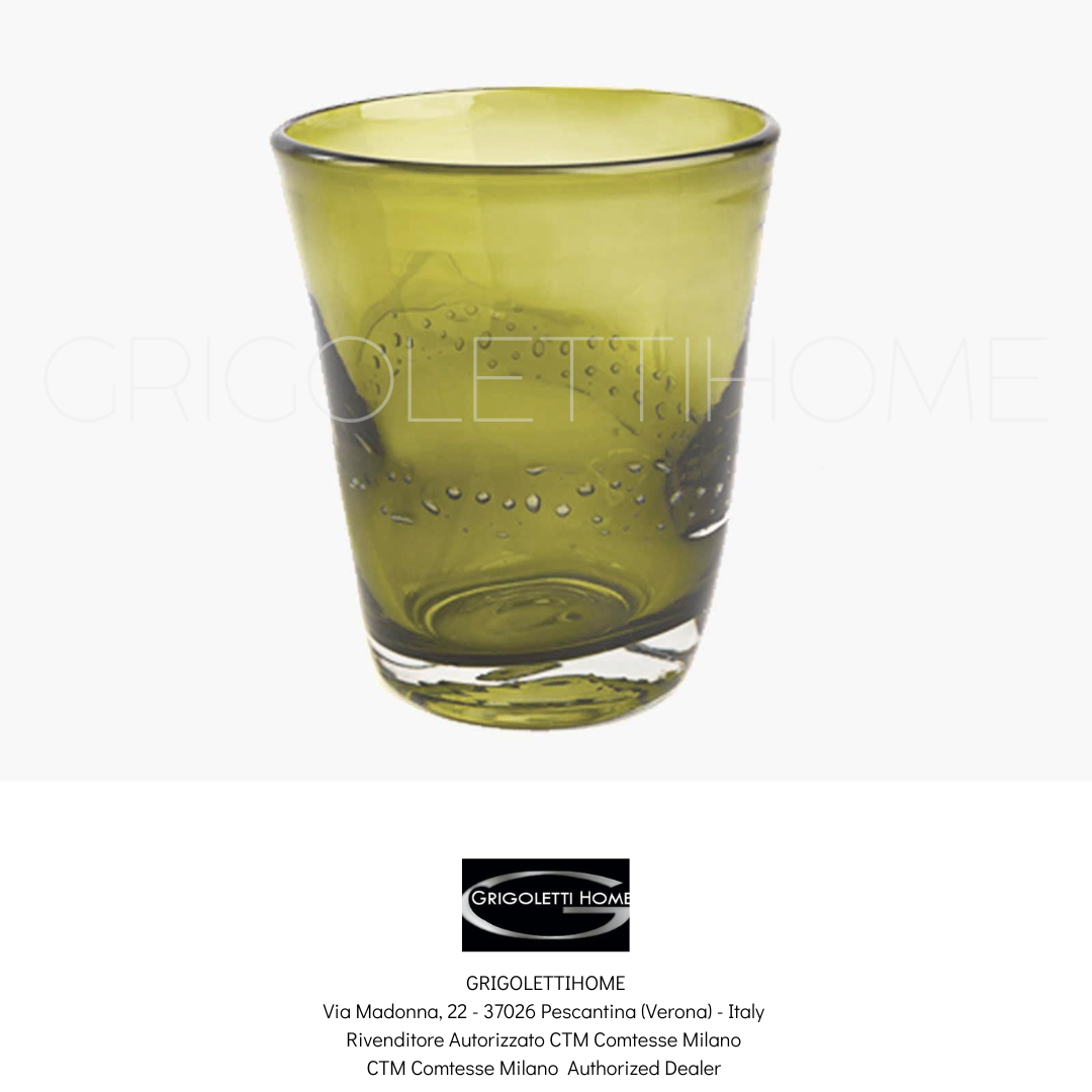 bicchiere grande verde oliva samoa ctm comtesse milano