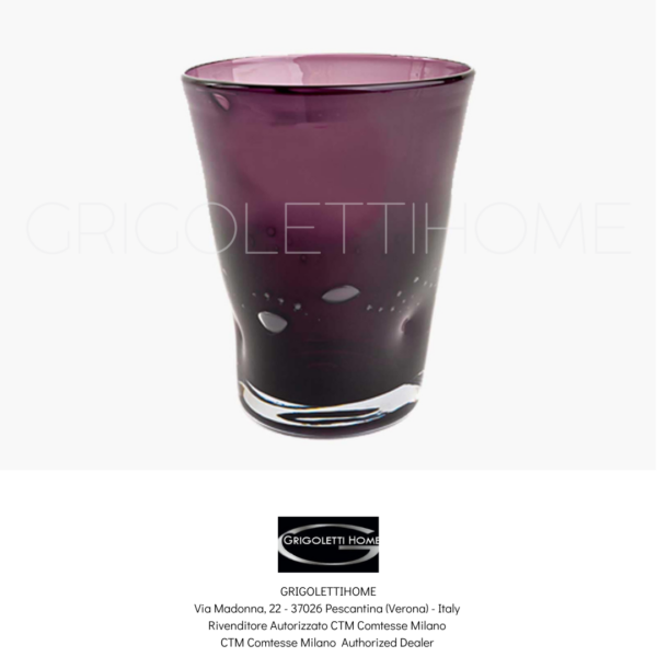 bicchiere grande viola samoa ctm comtesse milano bicchiere grande viola samoa ctm comtesse milano