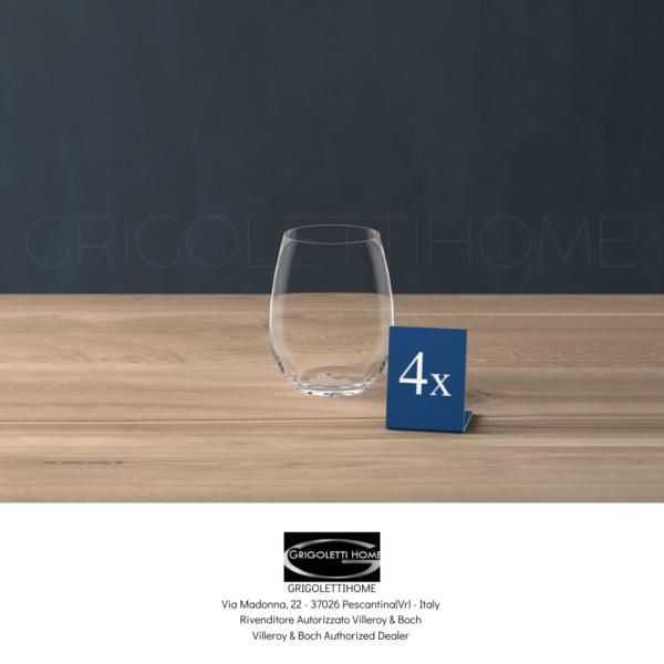 set 4 bicchieri acqua 480 ml entree villeroy boch