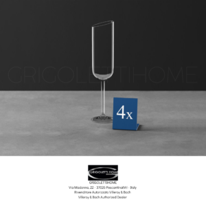 set 4 bicchieri calici vino spumante newmoon villeroy boch