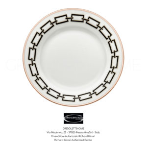 piatto piano cm 28 catene nero ginori1735 grigolettihome