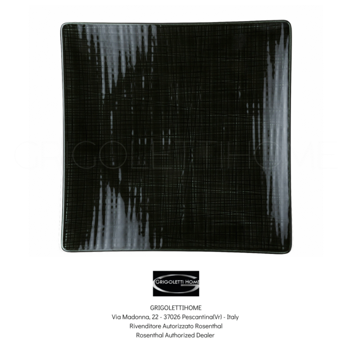 piatto piano quadrato cm 27 colours forest mesh rosenthal grigolettihome