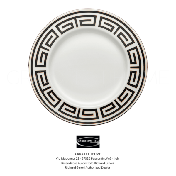 piatto segnaposto cm 31 labirinto nero ginori 1735 grigolettihome