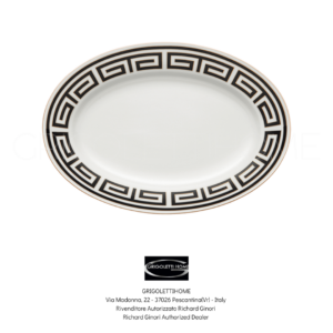 vassoio ovale cm 34 labirinto nero ginori 1735 grigolettihome