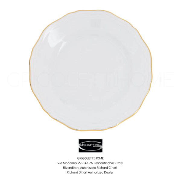 vassoio rotondo cm 31 corona oro ginori 1735 grigolettihome