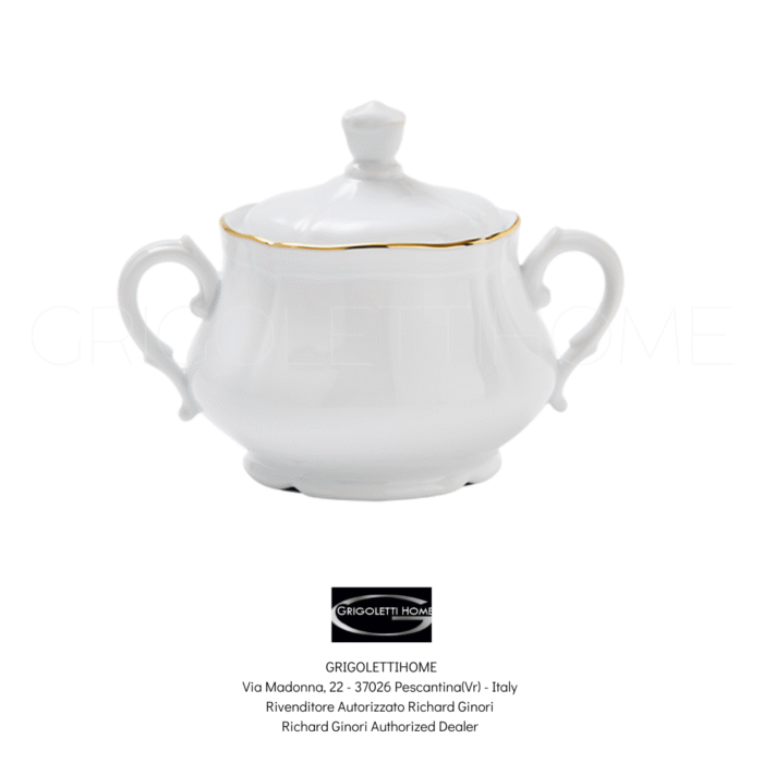 zuccheriera cc 270 corona oro ginori 1735