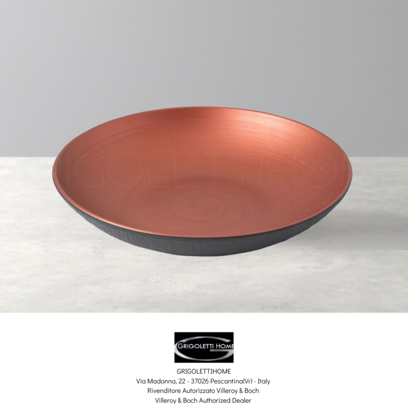 ciotola piana cm 24 manufacture rock glow villeroy boch