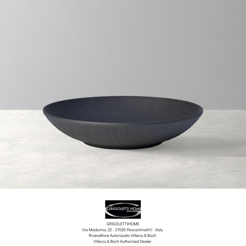 ciotola piana cm 24 manufacture rock villeroy boch