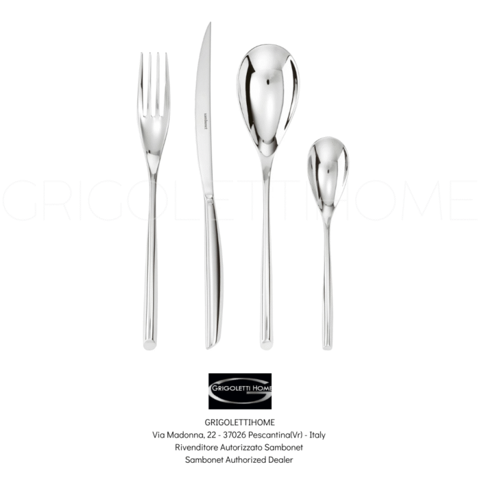 set posate 24 48 pezzi 6 persone bamboo sambonet