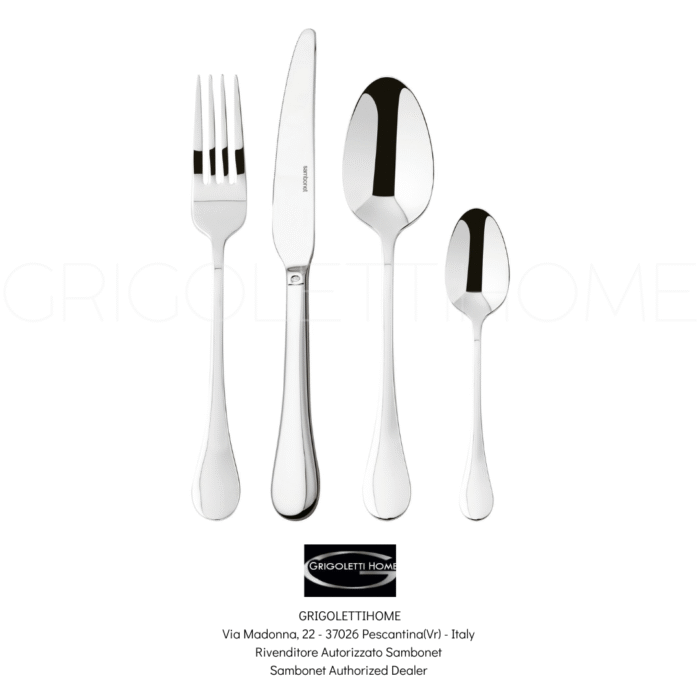set posate 24 pezzi 6 persone bloom sambonet