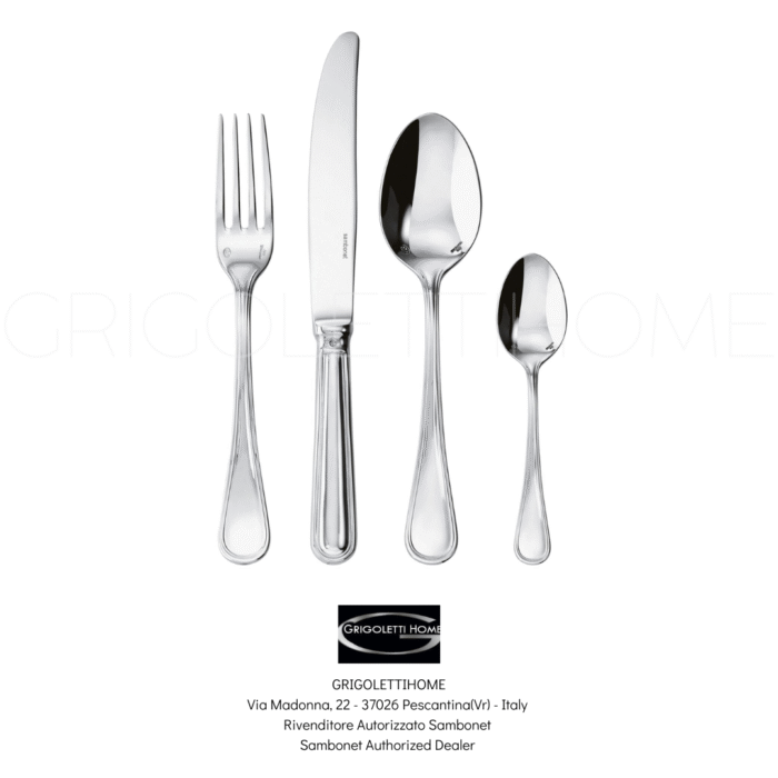 set posate 24 pezzi 6 persone contour sambonet