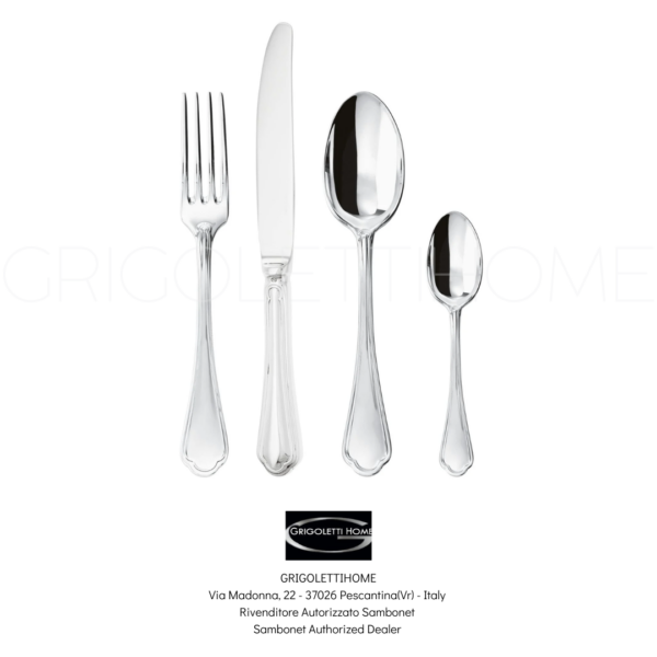 set posate 24 pezzi 6 persone filet toiras sambonet