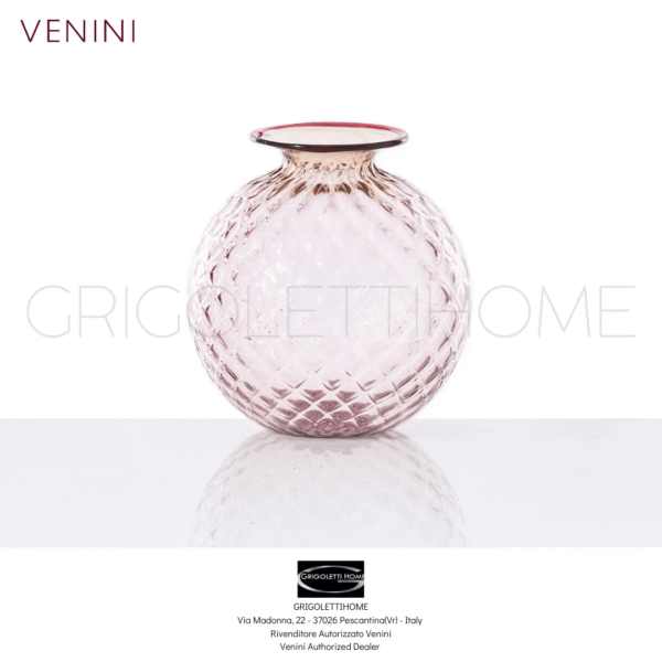 Vaso monofiore Balloton Venini Rosa Cipria
