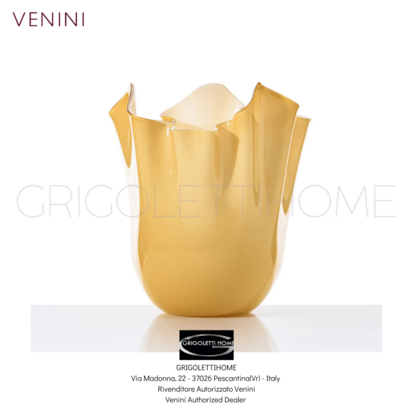 Fazzoletto medio h cm 24 Ambra Lattimo Venini GrigolettiHome
