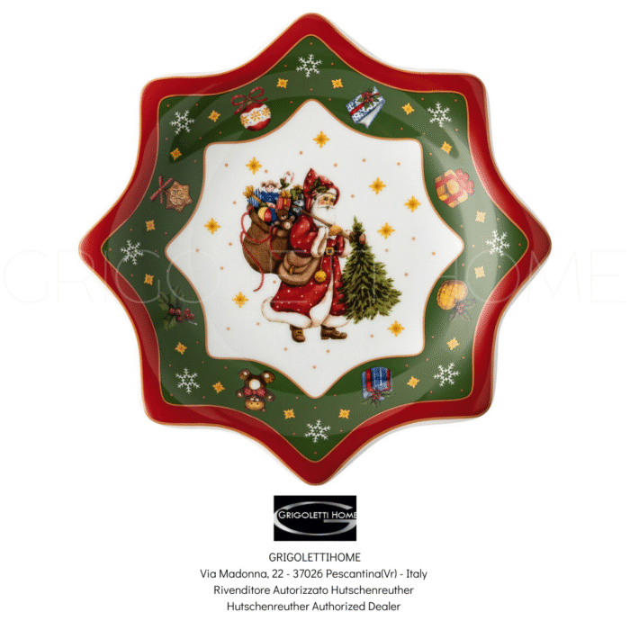 coppa a stella 20 cm happy wintertime red natale 2023 hutschenreuther