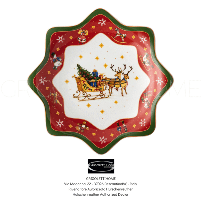 coppa a stella 25 cm happy wintertime red natale 2023 hutschenreuther