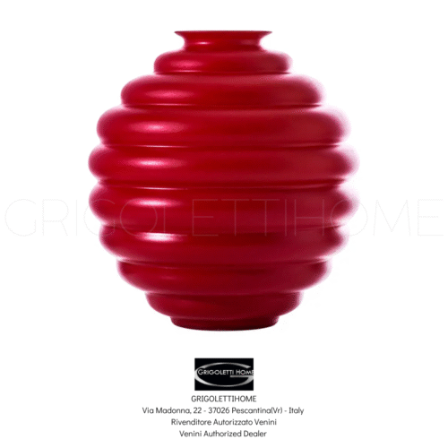 vaso deco rosso sabbiato venini grigolettihome