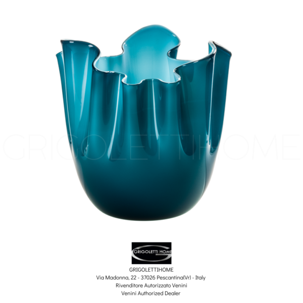 vaso fazzoletto orizzonte acquamare venini grigolettihome