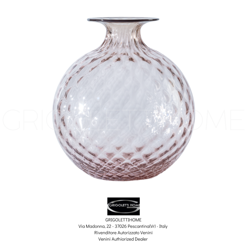 vaso monofiore balloton rosa cipria venini grigolettihome