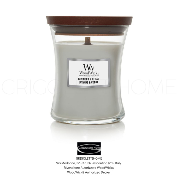 candela media lavender e cedar woodwick grigolettihome candela media lavender e cedar woodwick grigolettihome
