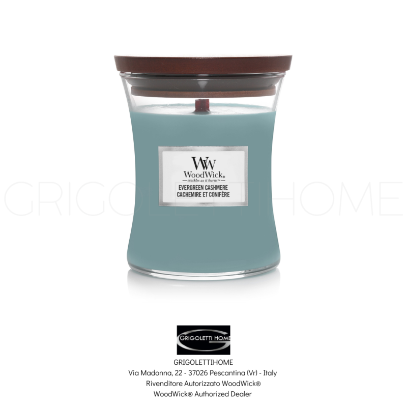 candela piccola evergreen cashmere woodwick grigolettihome