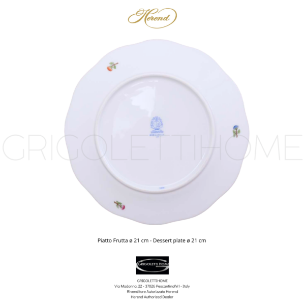 piatto frutta dessert 21 victoria herend grigolettihome rivenditore verona 1