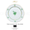 piatto rotondo 35 apponyi verde herend grigolettihome rivenditore verona