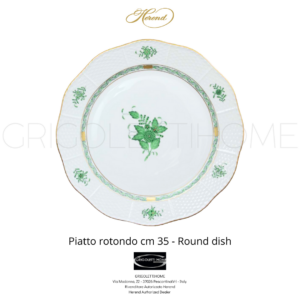 piatto rotondo 35 apponyi verde herend grigolettihome rivenditore verona piatto rotondo 35 apponyi verde herend grigolettihome rivenditore verona