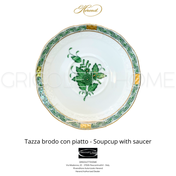 tazza brodo con piatto apponyi verde herend grigolettihome rivenditore verona 1 tazza brodo con piatto apponyi verde herend grigolettihome rivenditore verona 1