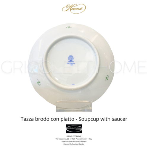 tazza brodo con piatto apponyi verde herend grigolettihome rivenditore verona 2