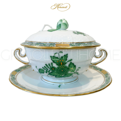 tazza brodo con piatto apponyi verde herend grigolettihome rivenditore verona 3