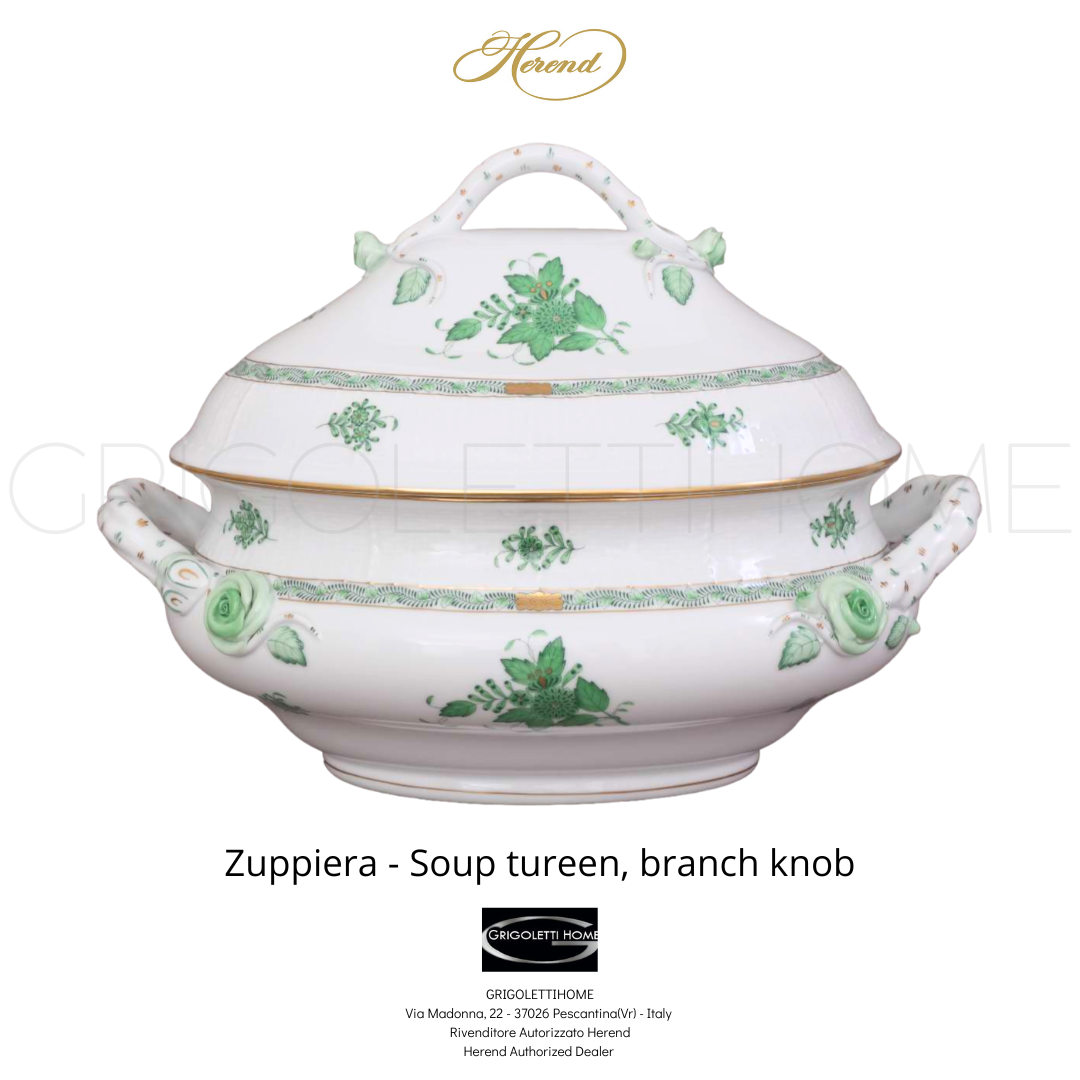 zuppiera apponyi verde herend grigolettihome rivenditore verona